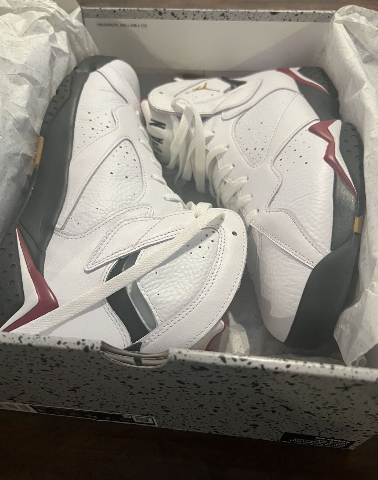 Air Jordan Retro White/Cardinal Red/Chutney Black 10