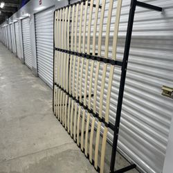 King Size Platform Bed Frame With Wood Slats