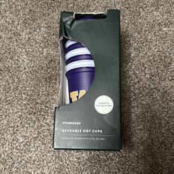 Brand New In Box UW Washington Huskies Starbucks Hot Cups 