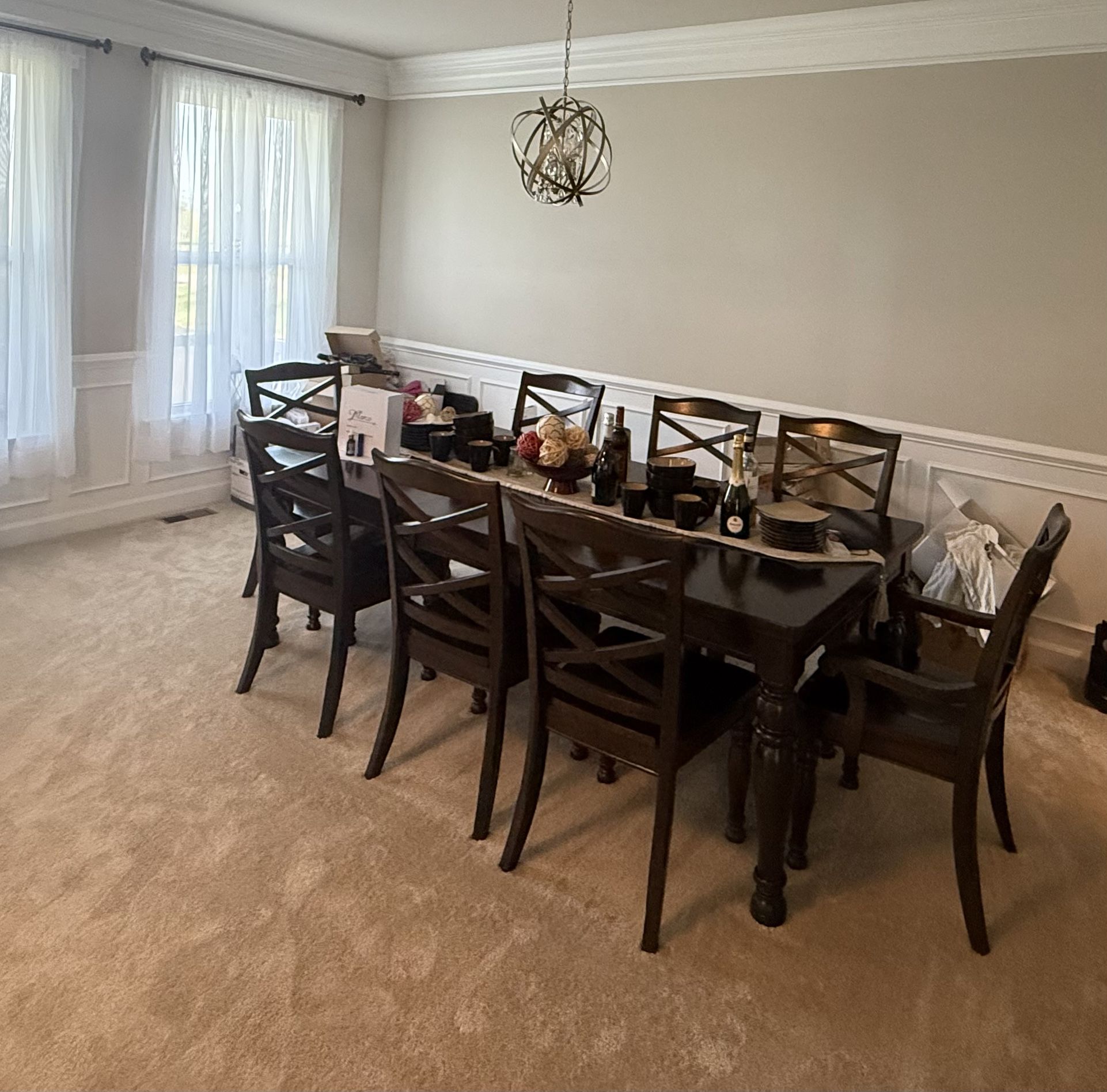 Ashley Dining Room Table w/ 8 Chairs