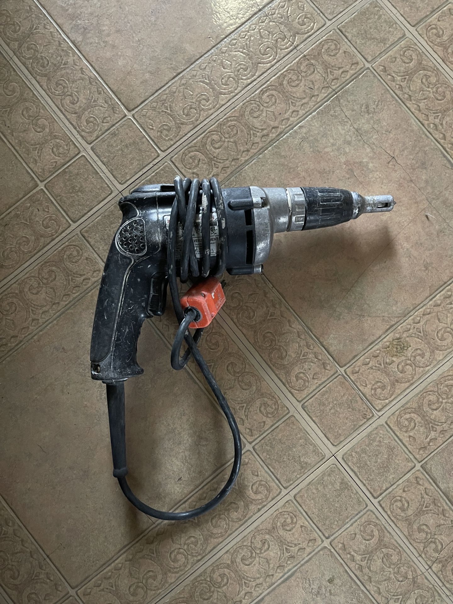 Drywall Screwgun Grabber Used Working Tool 