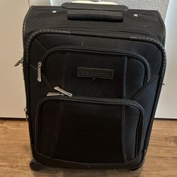 Liz Claiborne Black Expandable Carry On Luggage Carrier 21 Inch