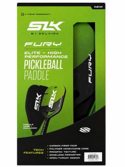 SLK by Selkirk Fury Max Pickleball Paddle & Case – Green Carbon Fiber
