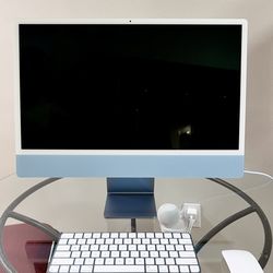 Apple iMac 24” M3 (2023)- Blue - Excellent - Original box .