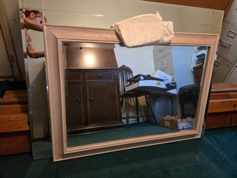 Beveled wall mirror