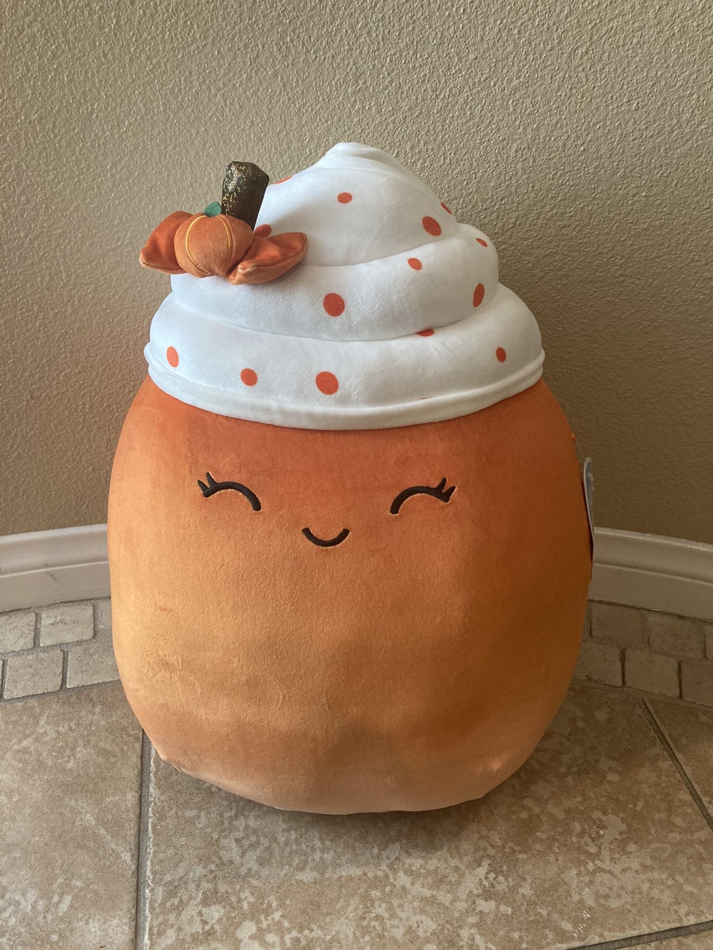 Squishmallow Kendla Pumpkin Spice Latte 14”Drink 2021 Target Exclusive