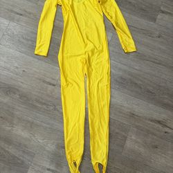 Zentai Yellow Suits Skin Suit Full Body Suit Adults' Spandex Lycra