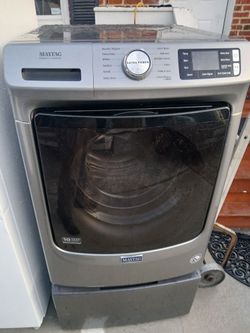 Maytag Front Load Washing Machine with Pedestal
