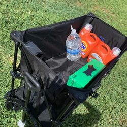 Heavy Duty Collapsible Wagon Cart Double Layer – Brand New $60