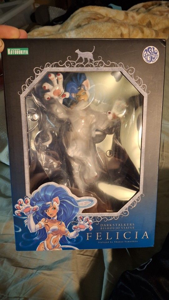 Darkstalkers Bishoujo Statue Felicia Anime Street Fighter Nintendo 