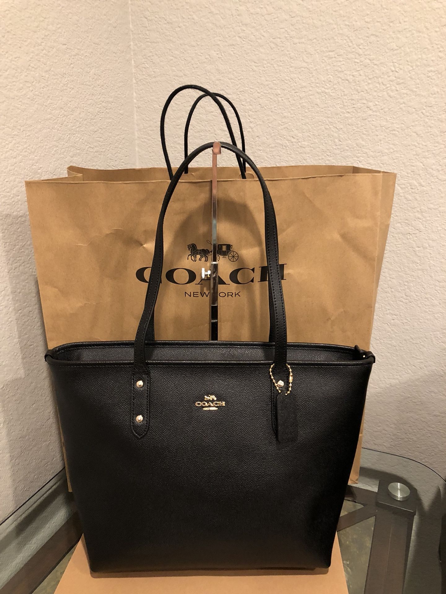 Coach purse authentic black color large size