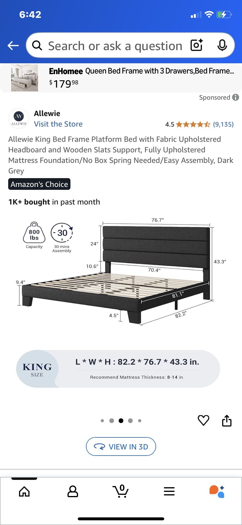 King Size Bed Frame