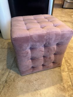 Pink Stool 13”x 13”