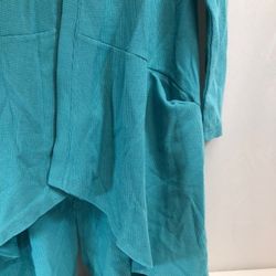 LOGO Lounge by Lori Goldstein Waffle Knit Cascading Cardigan