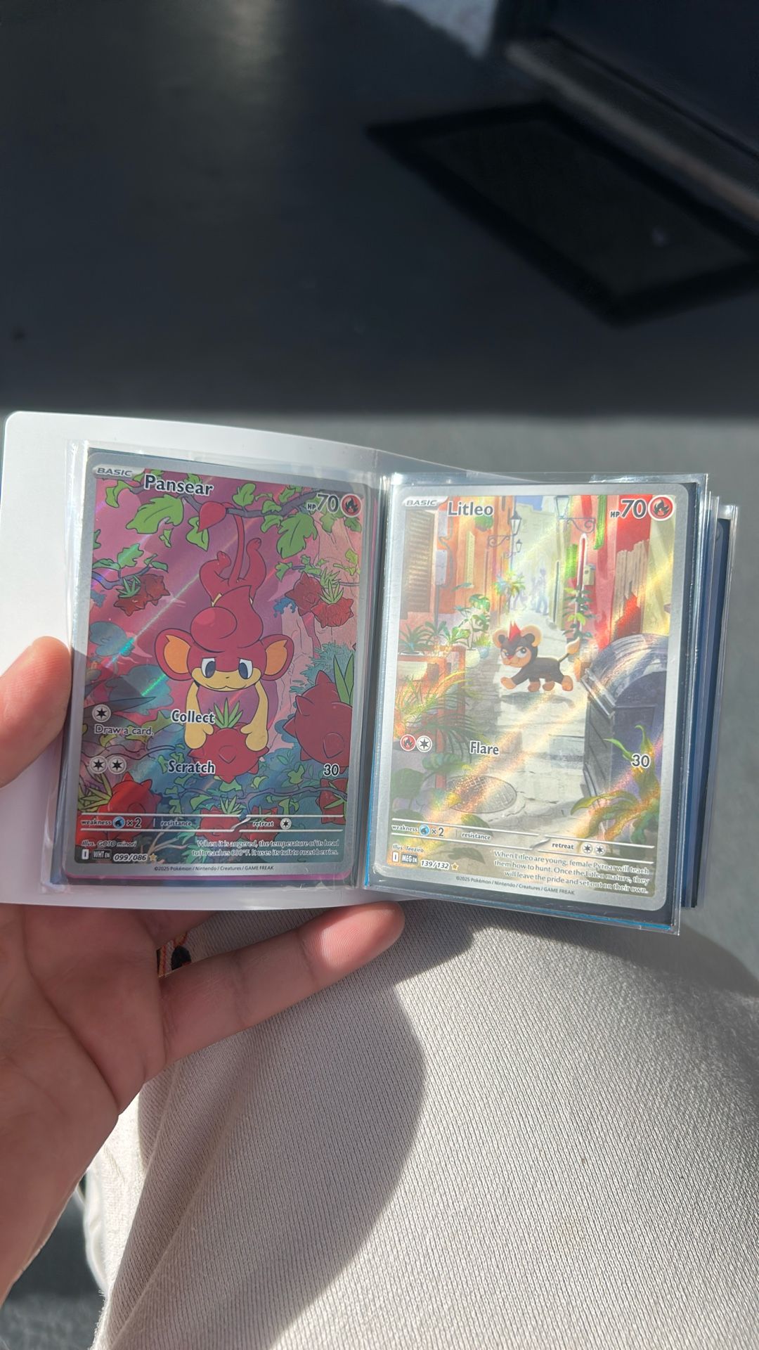 Mini Portfolios Collection Full Art /Holo Energy/miscut Pokemon Cards 