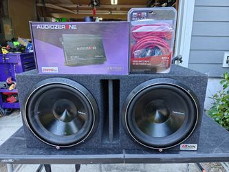 Rockford P3 12s 2000 watt amp and wiring kit