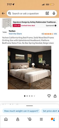 California King bed frame