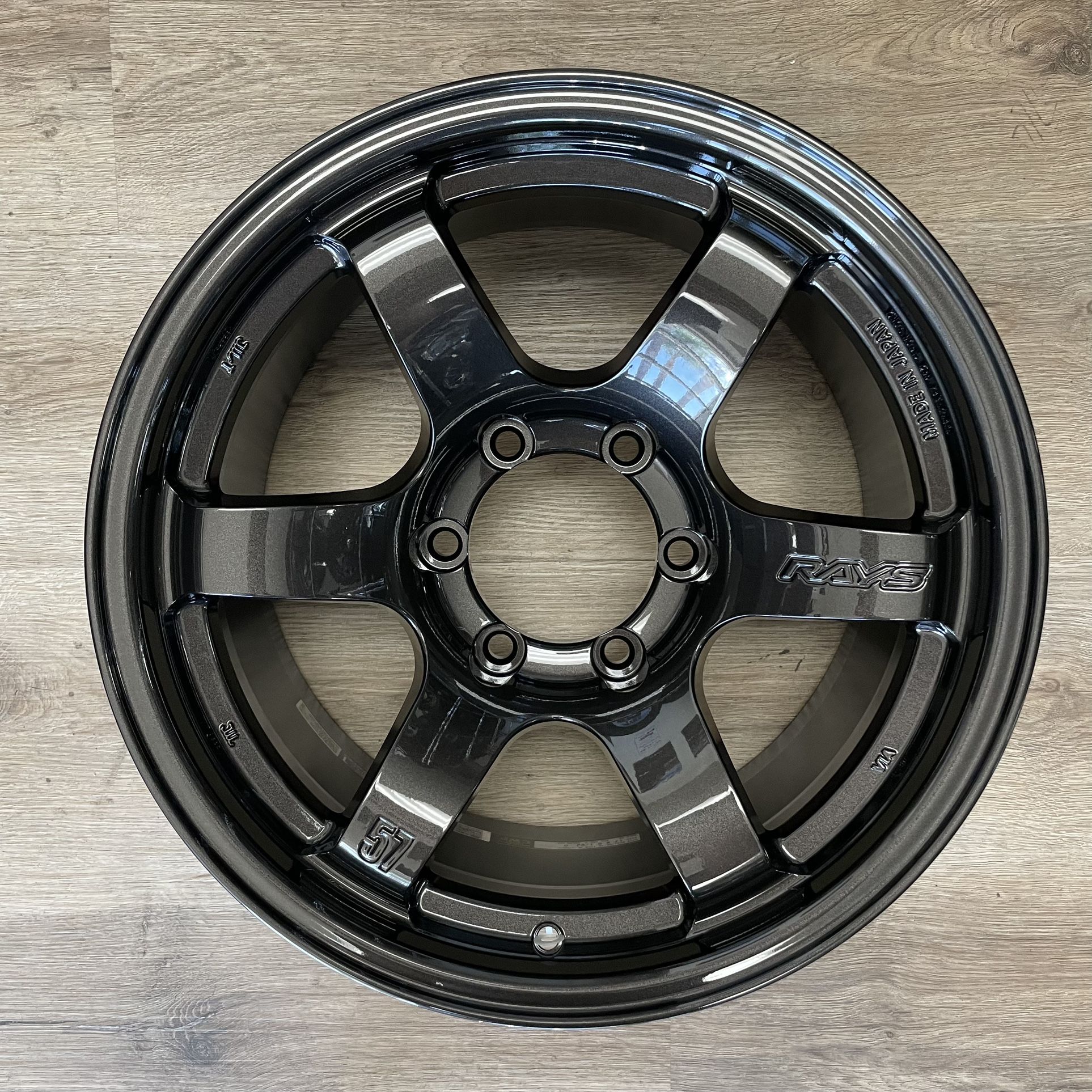 Gramlights 57DR-X 17x8.5 +0 6x139.7 Super Dark Gunmetal (Brand New Set Of 4)