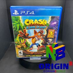 Crash Bandicoot N Sane Trilogy PS4 PlayStation 4 AD/DD Complete CIB - (See Pics) 