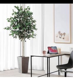 Artificial Fiddle Leaf Fig Tree, 6FT