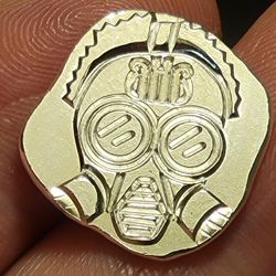 5g Black Hand Bullion  - Handpoured SILVER ROUND