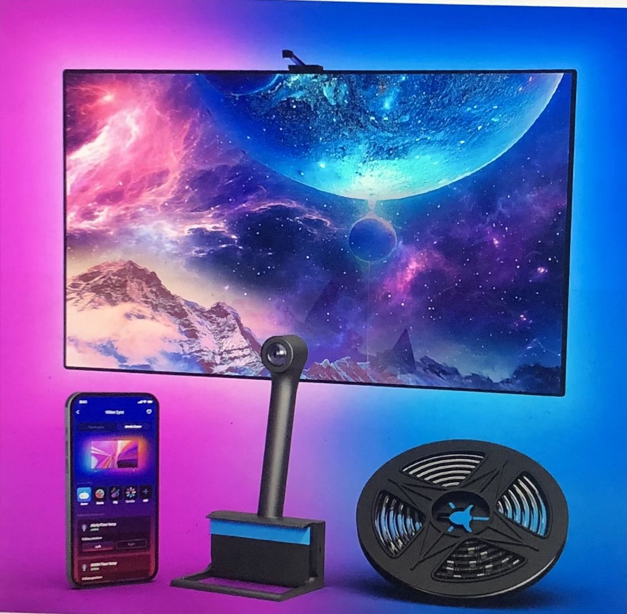 Smart Tv Backlight With Camera 55-65” Tv