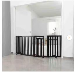 4 Part Convertible Wooden Dog Gate
