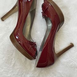 Burgundy heels