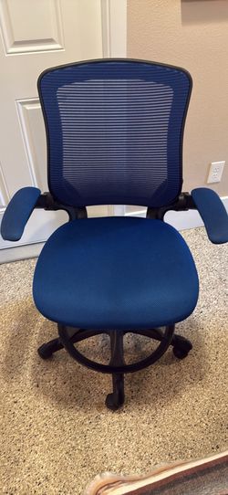 Blue office chair