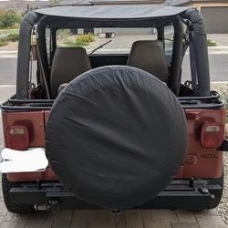 Black 30-33 inch Spare Tire Cover
