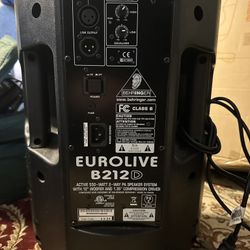I Need One Behringer Eurolive B212D Active