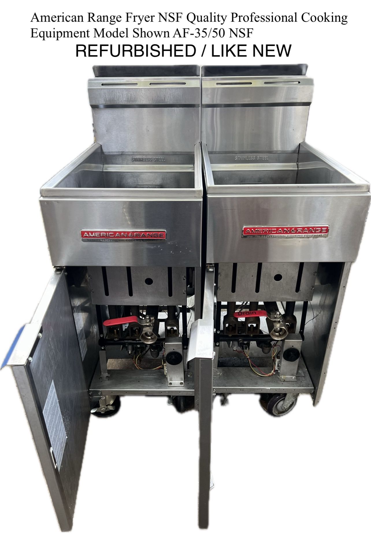 American Range Fryer NSF Quality Professional Cooking Equipment Model Shown AF-35/50 NSF
