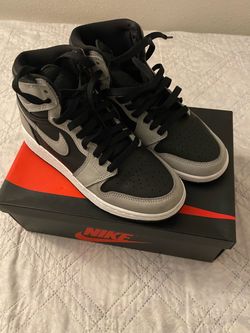 Air Jordan 1 Mid GS Black/Grey Size 6Y