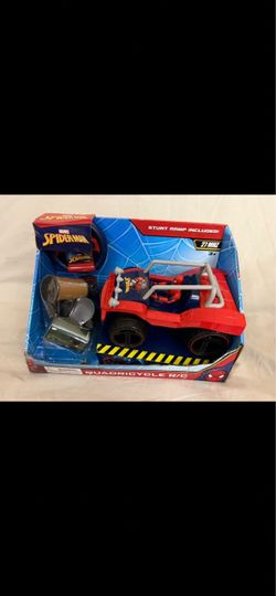 Marvel Spider-Man Quadricycle Quard Car Remote Control R/C With Stunt Ramp