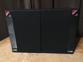 PAIR OF GPX X-33B SPEAKERS FULL RESPONSE 4" SPEAKER NOT TESTED