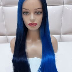 Synthetic Hair Wig-USED -$30-Shampoo and Styled-Peluca Usada Rubia Ondulado 