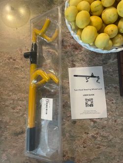 New Twin Hook Steering Wheel Lock