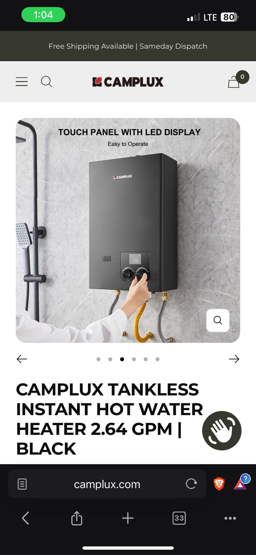 Tankless Hot Water Heater