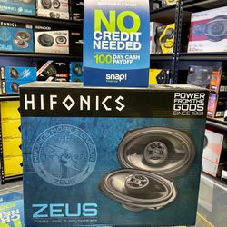 New Hifonics 6x9” inch 400 Watts Max Car Audio Speakers (pair) 🔊🤑