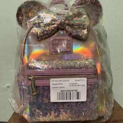 Loungefly Disney Exclusive Minnie Mouse Iridescent Backpack