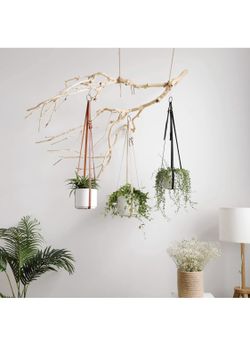 Plant Hanger-Hanging Plant Holder Indoor for Decorative Flower Pots Adjustable Vegan Leather Plant
