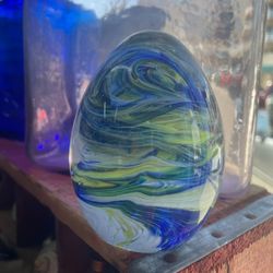 Vintage Murano Handblown Paperweight Desk Shelf Decor 