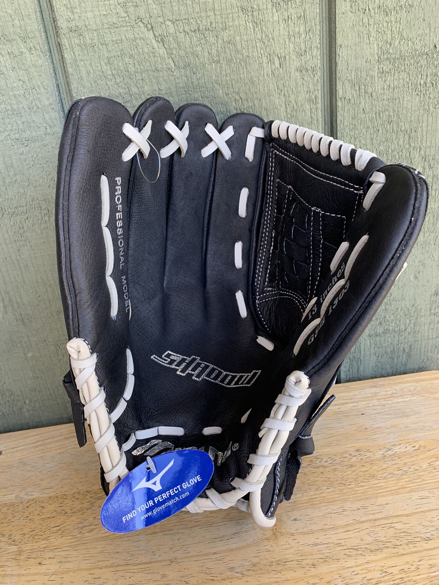 Mizuno Shadow Professional Model GSH 1303 13" Black Leather Baseball Glove LHT