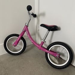 PINK Burley mykick balance bike