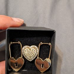 Heart Ring And Earrings.
