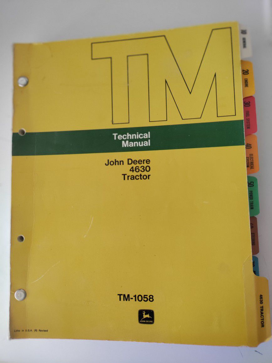 John Deere 4630 Tractor Technical Manual 