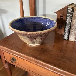 Beautiful Large Hand Thrown  Ceramic Serving / Salad / Fruit Bowl