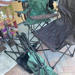 Four Foldable Chairs For $20 All