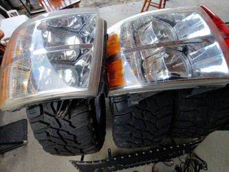 frint anf back lights for silverado 2009 & car grill