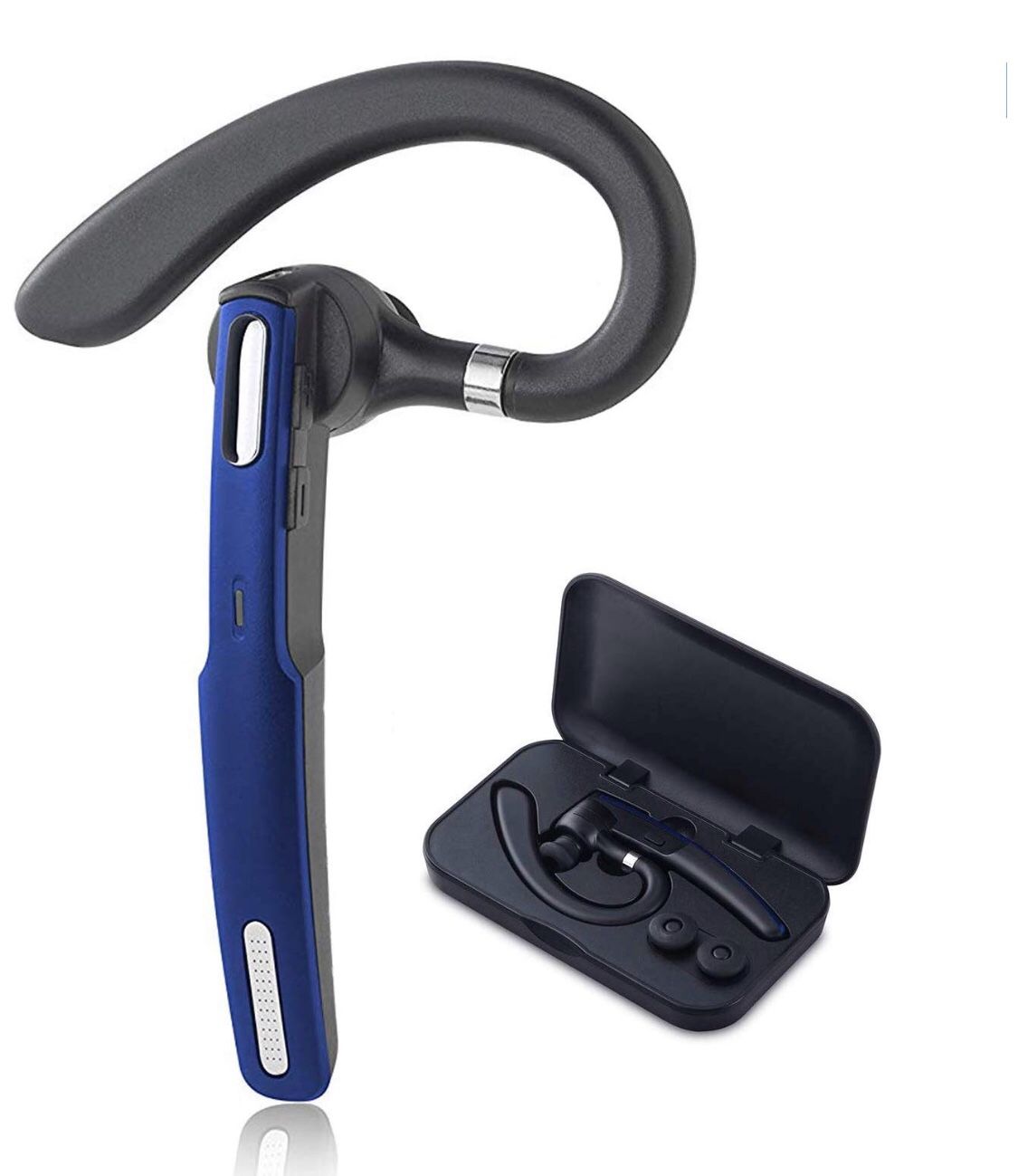Bluetooth Headset, Phone Wireless Bluetooth Earpiece W/Noise Cancelling Mic,10-Hr Playing Time, Hands Free Wireless Headphone for Cell Phone-Compatib